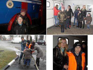 В гостях у пожарных
